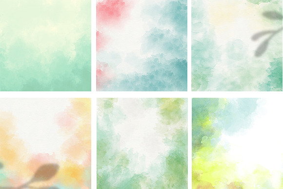 Soft watercolor textures in Textures - product preview 4