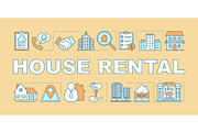 House rental word concepts banner