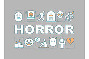Horror word concepts banner