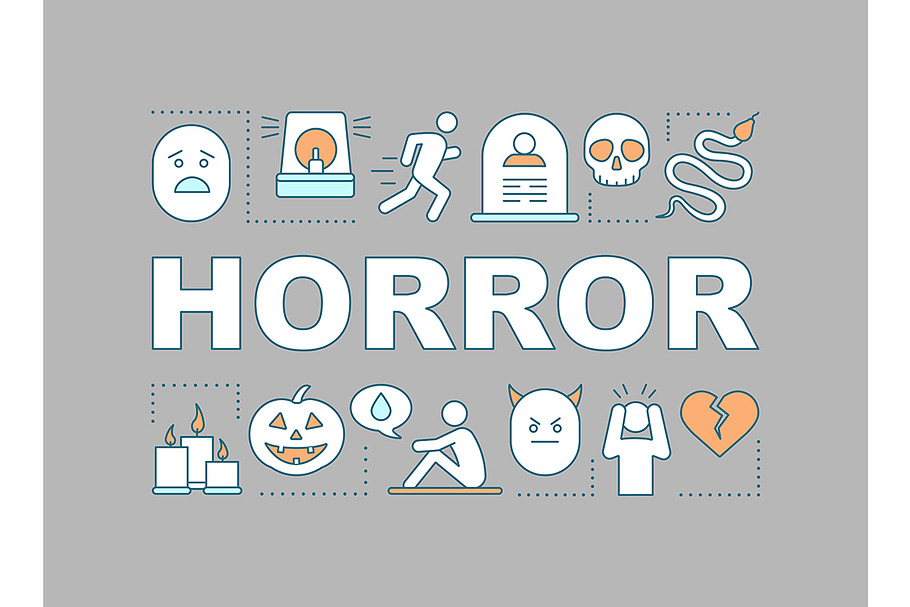 Horror word concepts banner in Web Elements - product preview 8
