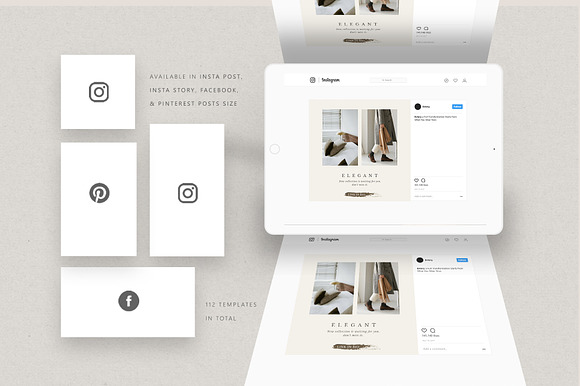 PS & Canva Amelie - Social Media in Instagram Templates - product preview 13