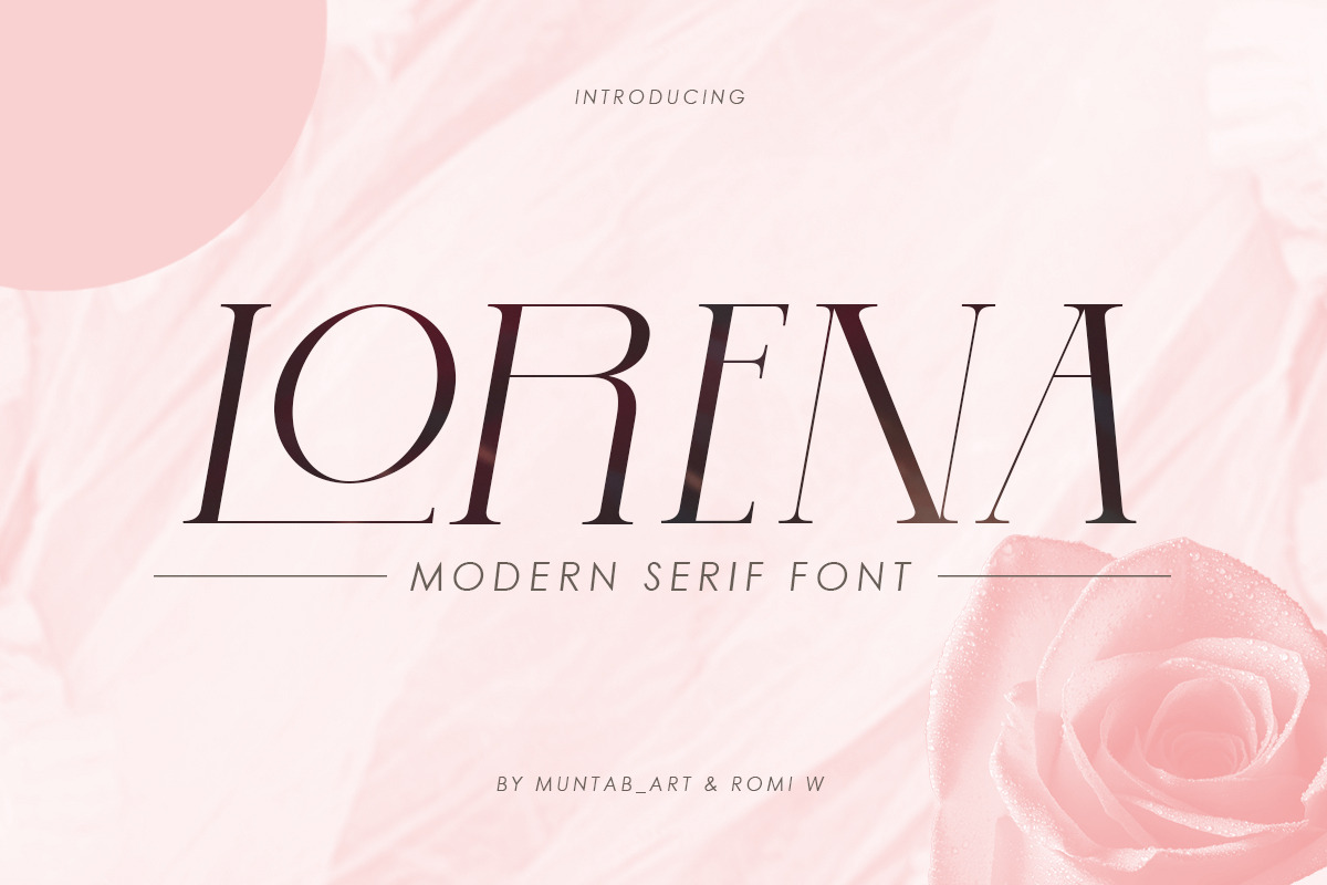 Lorena | Modern Serif Font in Serif Fonts - product preview 8