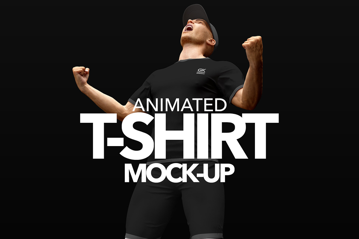 Animated T-shirt Mock-up v.3 in Product Mockups - product preview 8