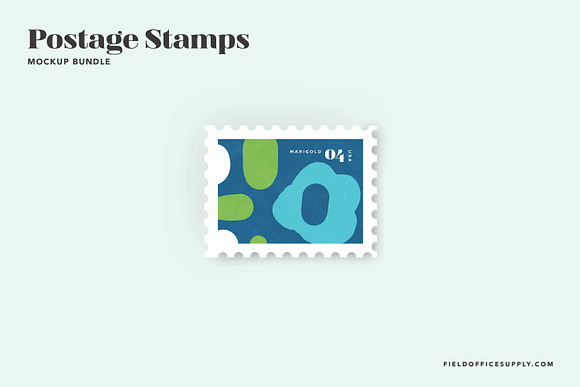 Postage Stamp Mockup Bundle in Product Mockups - product preview 11
