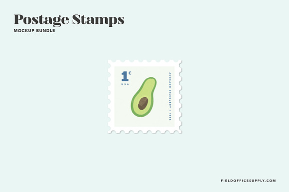 Postage Stamp Mockup Bundle in Product Mockups - product preview 14