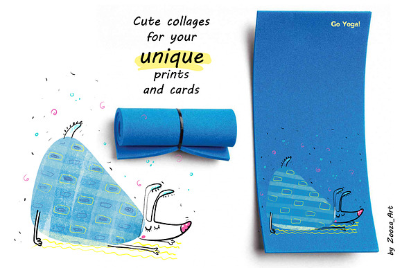 Yoga Dogs - 6 illustrations in Illustrations - product preview 2