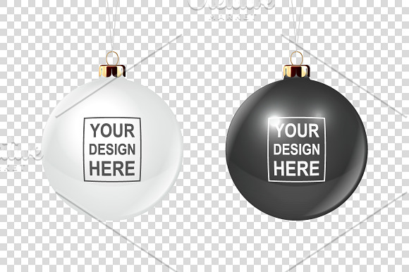 Christmas ball. Vector set. in Illustrations - product preview 5