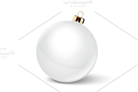 Christmas ball. Vector set. in Illustrations - product preview 6