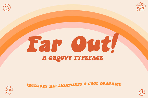 Far Out! - A Groovy Typeface in Serif Fonts - product preview 4