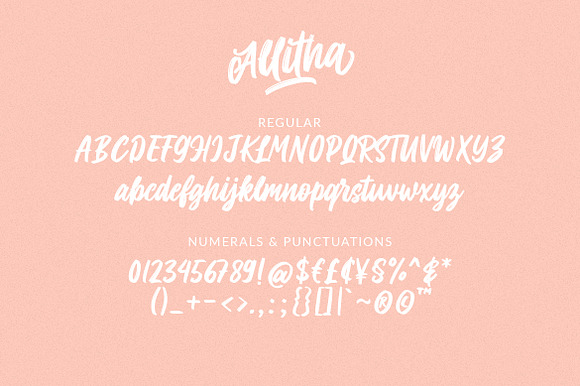 Allitha Handmade Script in Blackletter Fonts - product preview 6