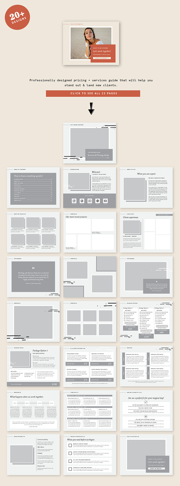 Services & Pricing Guide Template in Brochure Templates - product preview 7