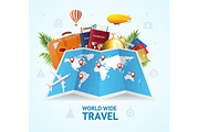 World Wide Travel Concept Card