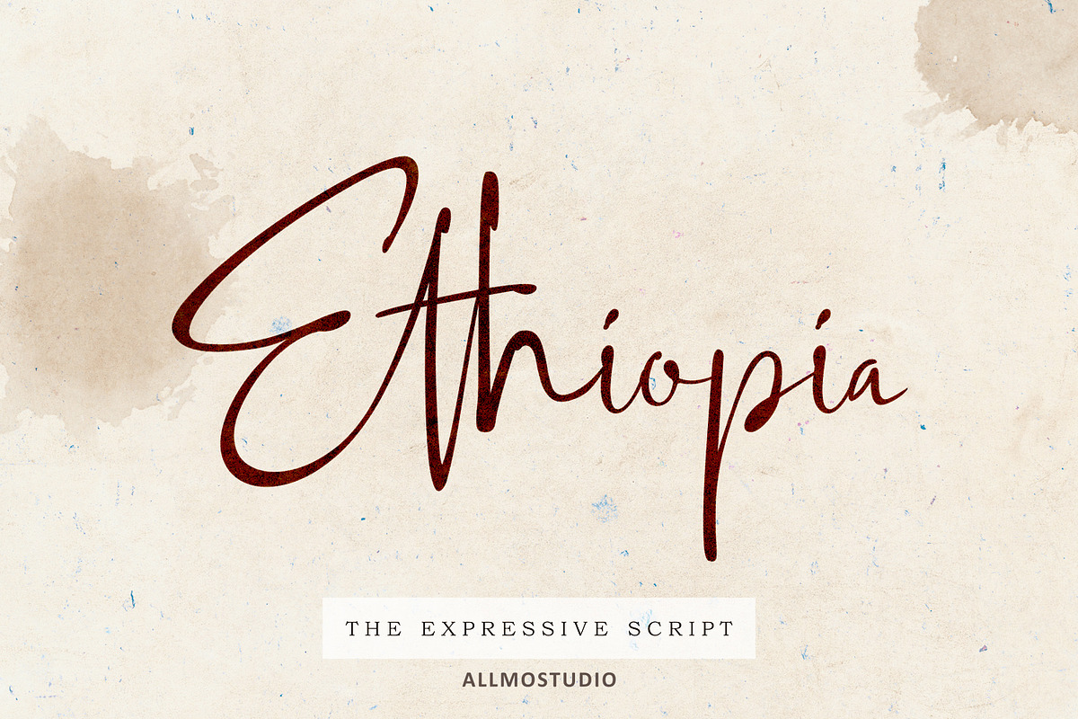 Ethiopia Font in Script Fonts - product preview 8