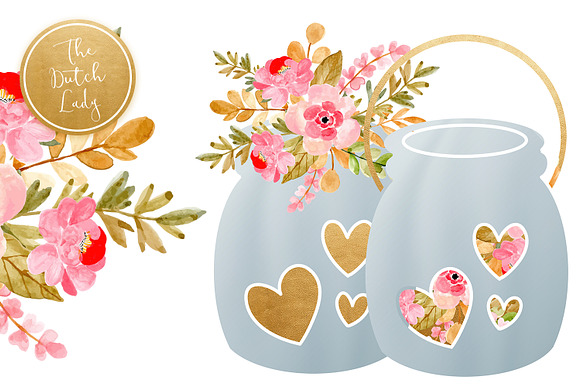 Wedding Day & Marriage Clipart Set in Illustrations - product preview 2
