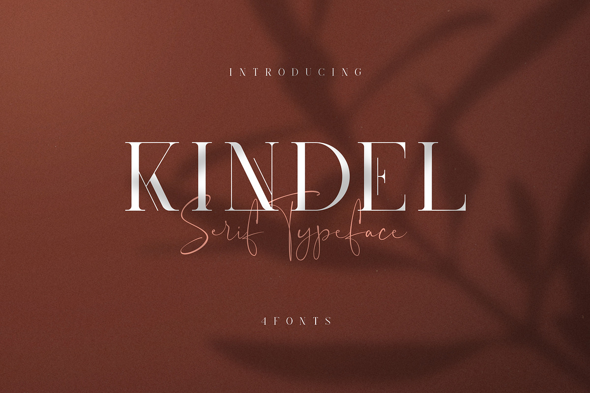 Kindel - Serif Typeface | 4 styles in Serif Fonts - product preview 8