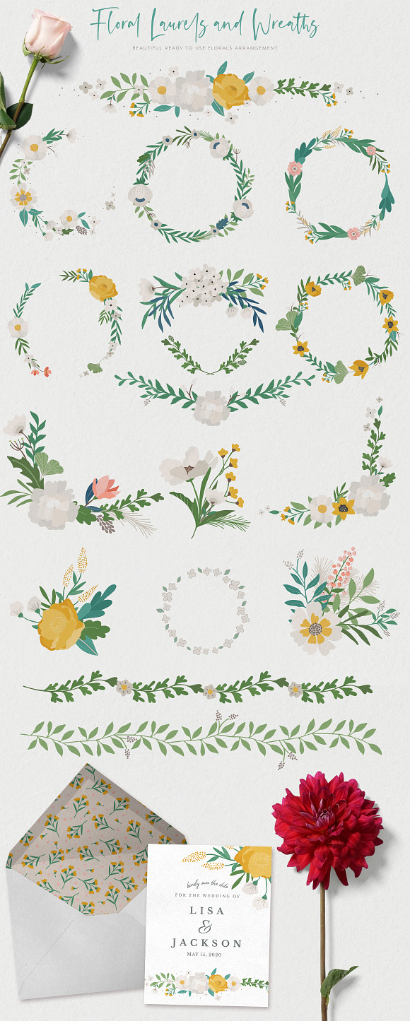 Floral Illustrations and Patterns in Illustrations - product preview 4