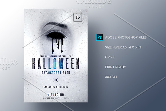 Minimalist Halloween Flyer v1 in Flyer Templates - product preview 1
