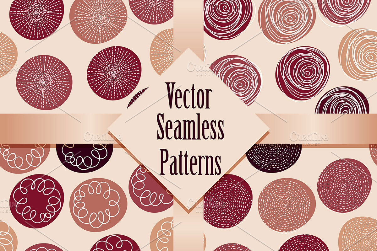 Vector Seamless Patterns in Patterns - product preview 8