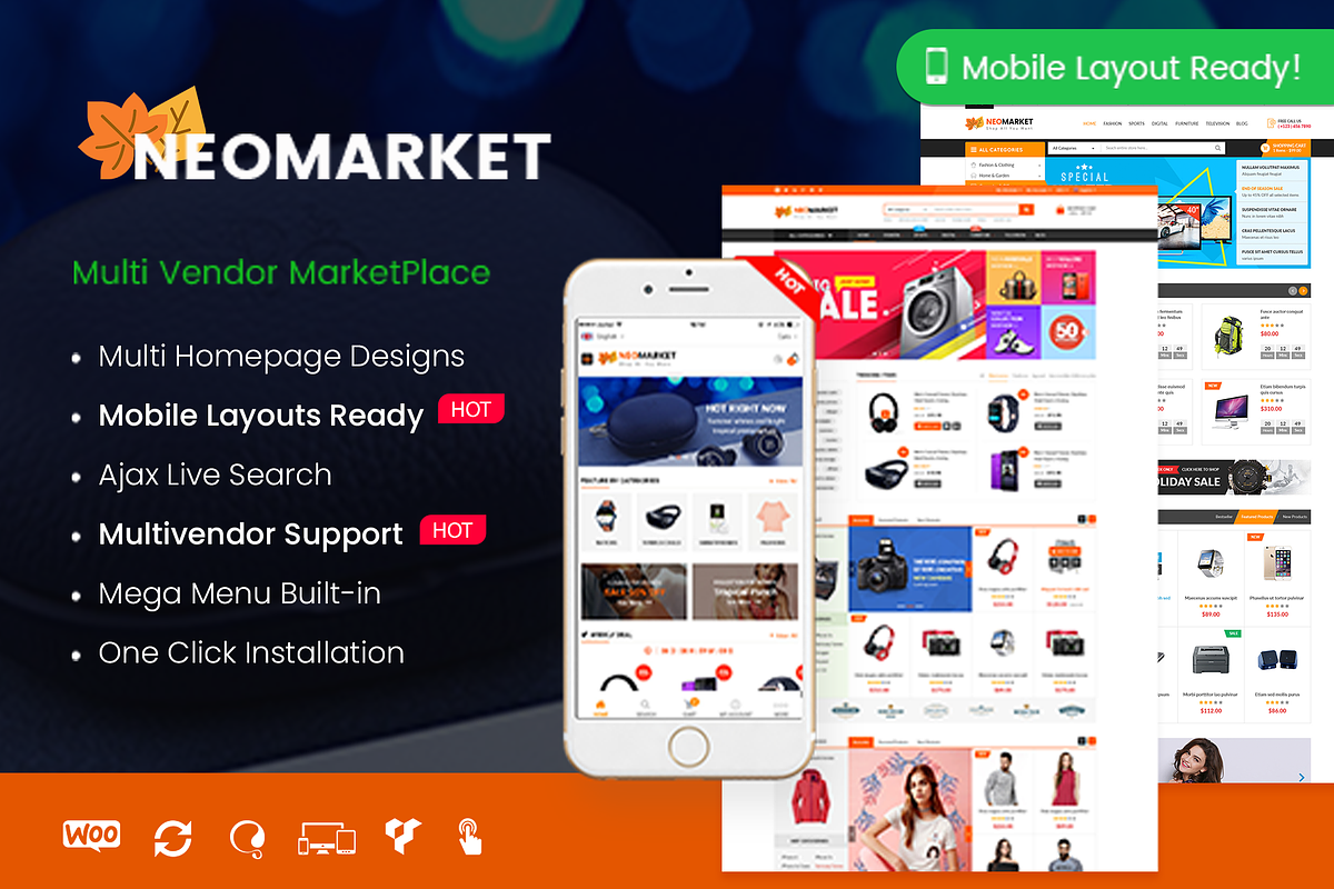 NeoMarket - Multi Vendor WooCommerce in WordPress Commerce Themes - product preview 8