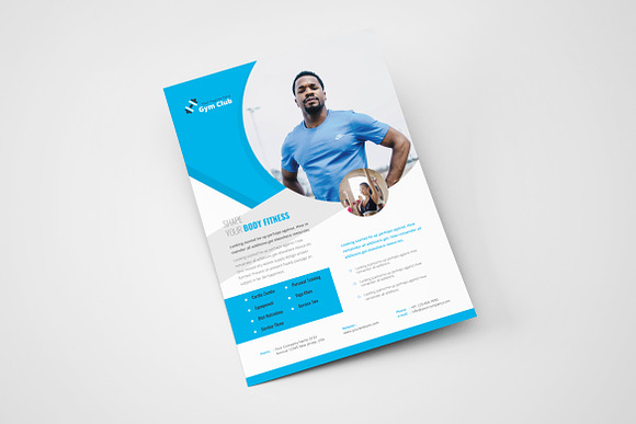 Shape Your Body Gym Flyer Template in Flyer Templates - product preview 2