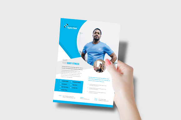 Shape Your Body Gym Flyer Template in Flyer Templates - product preview 5