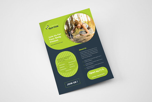 Body Fitness Flyer Design Template in Flyer Templates - product preview 1