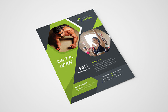 Creative Gymnasium Flyer in Flyer Templates - product preview 1