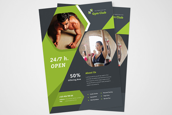 Creative Gymnasium Flyer in Flyer Templates - product preview 5