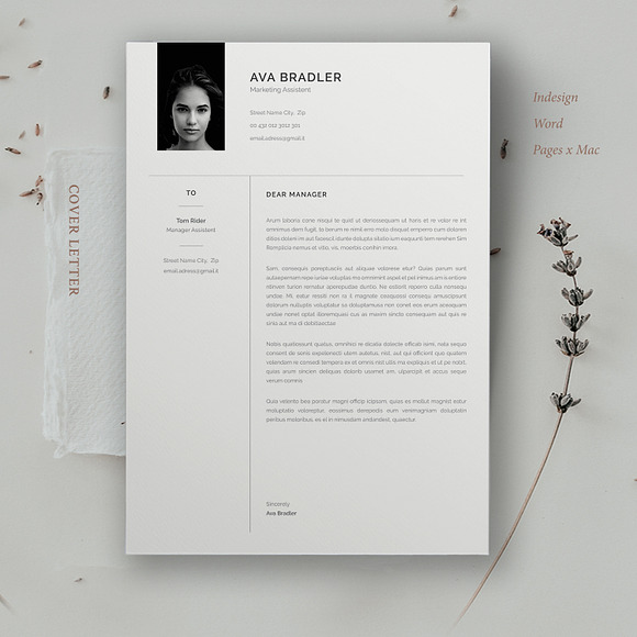 Resume / Cv / Ava in Resume Templates - product preview 3