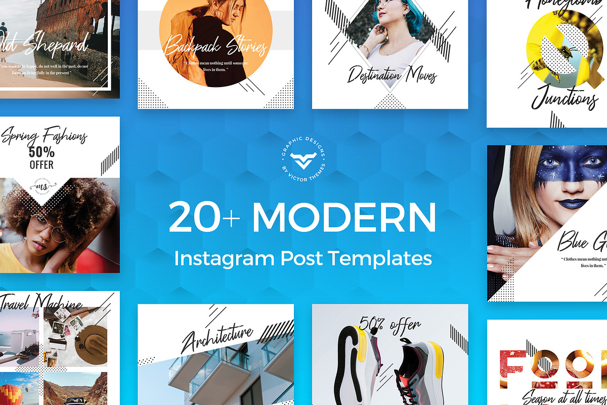 Instagram Post Template in Social Media Templates - product preview 8