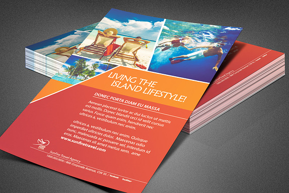 Island Lifestyle Vacation Flyer in Flyer Templates - product preview 1