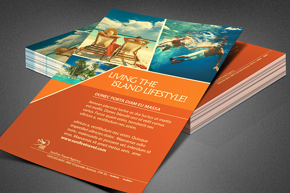 Island Lifestyle Vacation Flyer in Flyer Templates - product preview 3