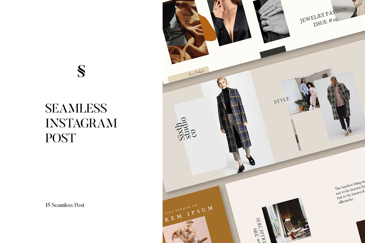 Seamless - Carousel Post Templates in Instagram Templates - product preview 8