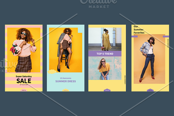 Summer Instagram Story Template in Instagram Templates - product preview 1