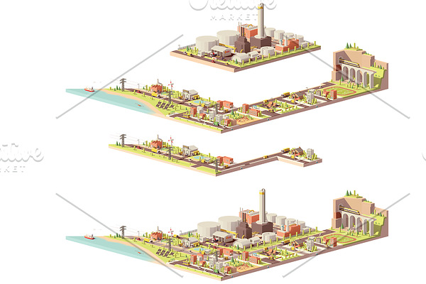Vector Oil Refinery and the City