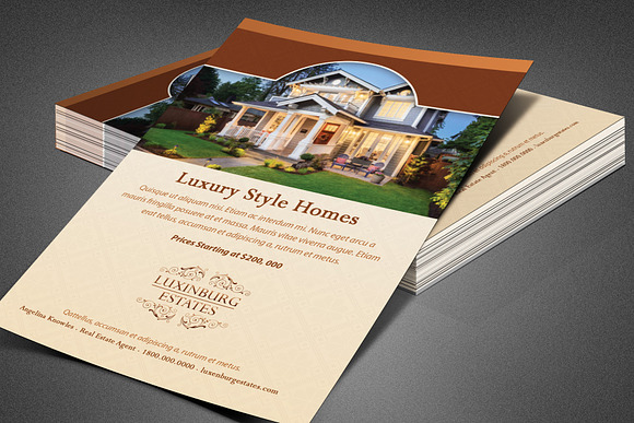 Luxury Real Estate Flyer Template in Flyer Templates - product preview 1