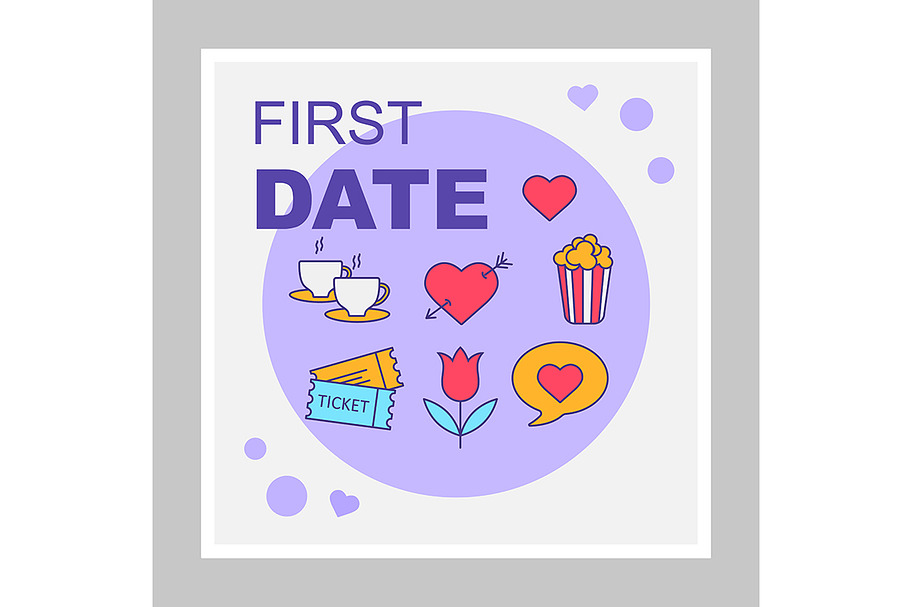 First date social media posts mockup in Social Media Templates - product preview 8