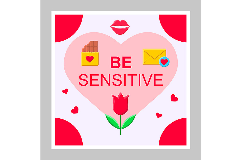 Be sensitive social media mockup in Social Media Templates - product preview 8