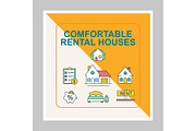 Comfortable rental houses mockup