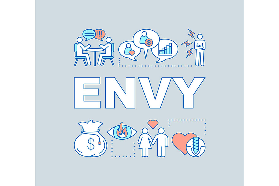 Envy word concepts banner in Web Elements - product preview 8