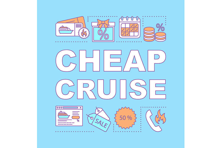 Cheap cruise word concepts banner in Web Elements - product preview 8