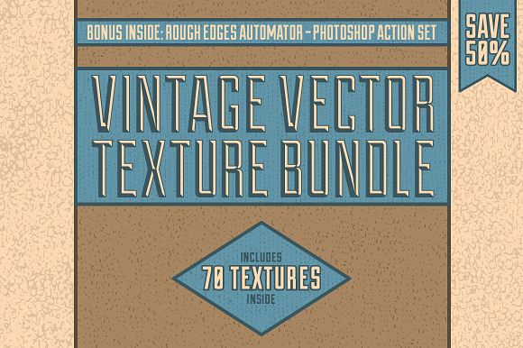Vintage Vector Texture Bundle in Textures - product preview 3