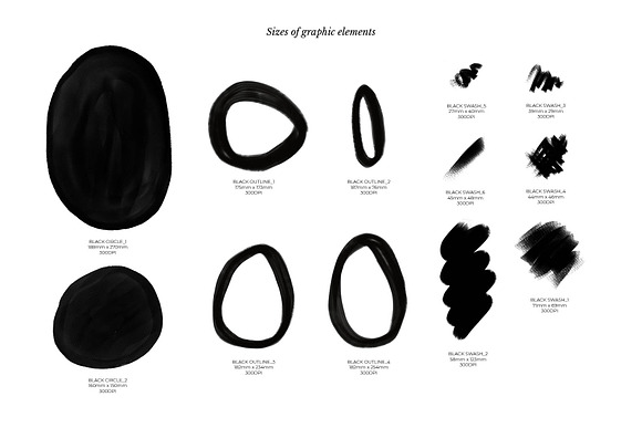 Blush & Black Organic Shapes in Patterns - product preview 5