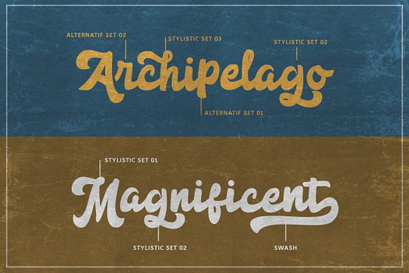 Anggada - Vintage Script Font in Script Fonts - product preview 1