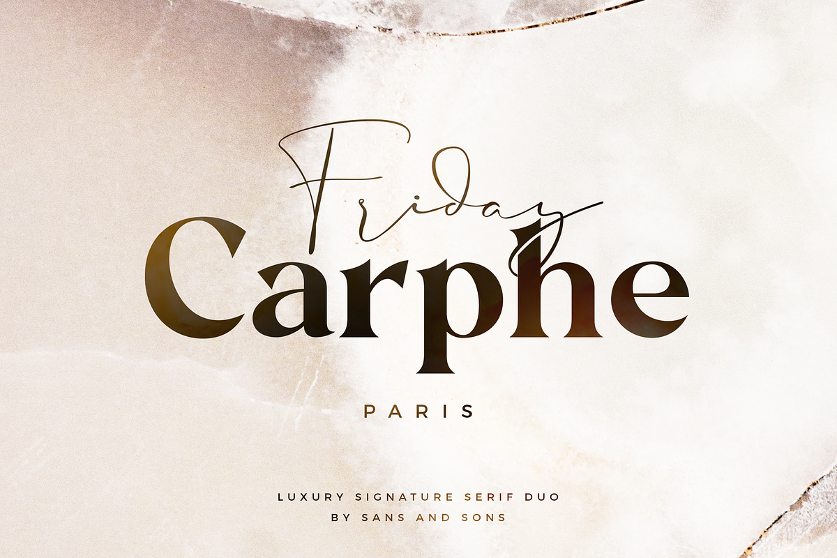 Carphe | Modern Luxury Duo in Serif Fonts - product preview 8