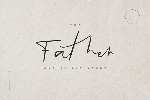 Father Casual Script Font in Serif Fonts - product preview 6