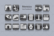 Morocco landmark icons (16x)