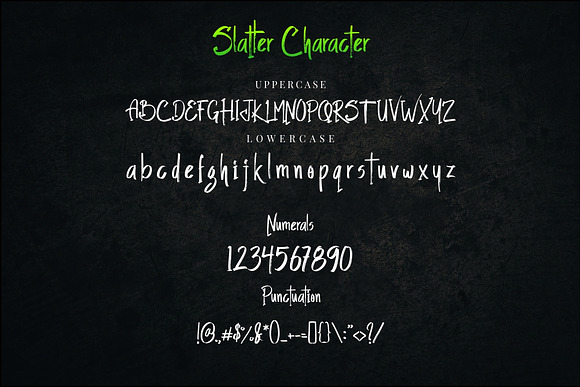 Slatter - Handbrush Font in Blackletter Fonts - product preview 10