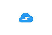 cloud charger charging spark logo