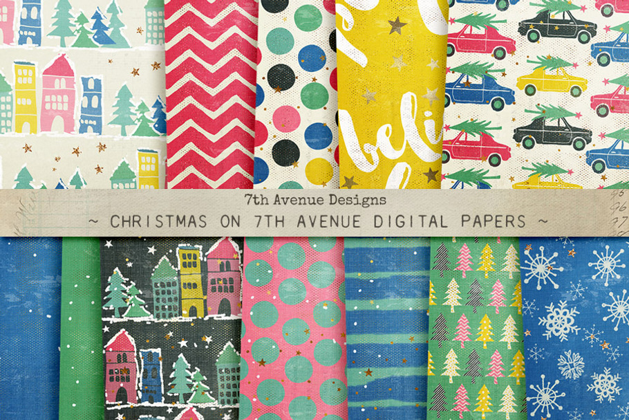 Christmas on 7th Avenue Papers in Patterns - product preview 8